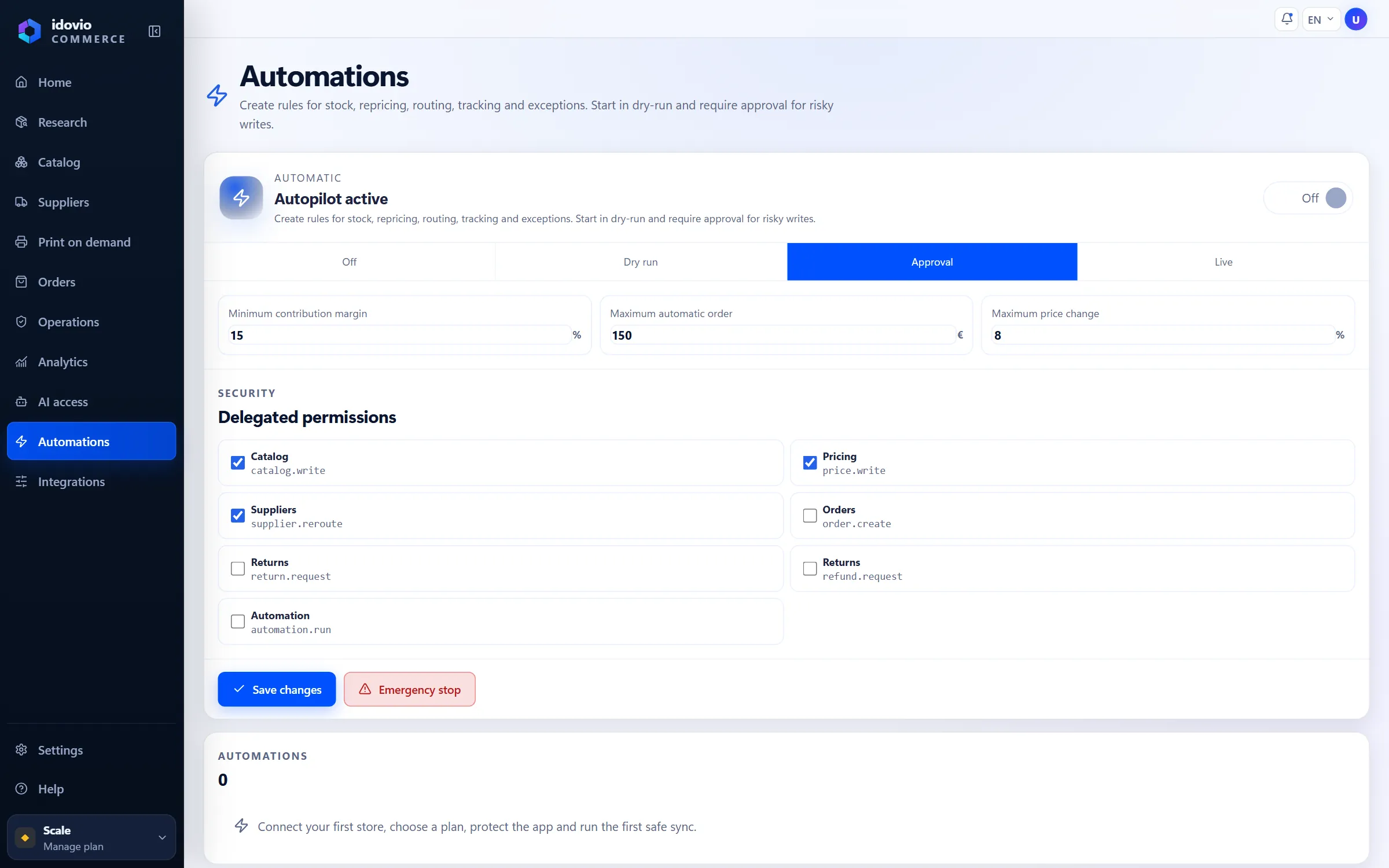 Idovio Commerce Automations